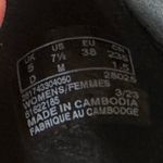 Clarks | NWT Lyrical Sky Black Leather Square Toe Buckle Ballet Flats, 7.5M Photo 8