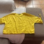 For Cynthia  Yellow Womens 100% Linen Lagenlook Boho Tunic Top Shirt Plus… Photo 4