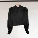 Reformation Julia Silk Top (Black) Photo 0