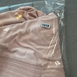 EXPRESS Blouse Shirt Womens Small Pink Smocked V Neck Long Sleeve Bodice Drape Photo 6