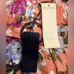 Rachel Roy‎ Floral Paperbag Waist Skirt Orange Summer Boho Chic Belted F11 Size M Photo 2