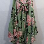 Abel the label  ATL Mint Forest Ruffle Handkerchief Hem Dress Size XS Photo 3