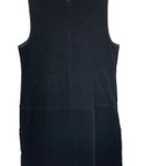 GH Bass Women 10 Black Corduroy Drop Waist Jumper Dress Academia 90s Preppy Photo 1