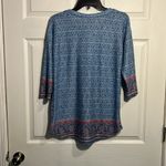 Absolutely Famous  Women’s Top. Size Medium - Blue 3/4 Sleeves Photo 7