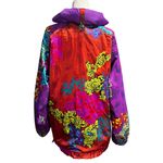 Obermeyer Vintage Neon Floral Ski/Snowboard Anorak Jacket Size Medium Photo 3