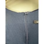 Marina Navy Blue Sleeveless Square Scoop Neck Draped‎ Jersey Mini Dress Size L Size L Photo 2