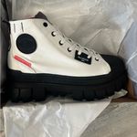 Palladium  White and Black Ankle Boots Photo 7