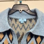 CeCe women’s collared sweater blue size M Photo 5