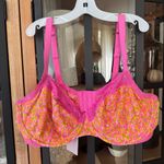 NEW Savage x Fenty lace trim bra cotton essentials floral print underwire plus Pink Size undefined Photo 7
