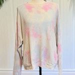 ELECTRIC & ROSE Time To Live Waffle Knit Tie Dye Pullover Photo 0