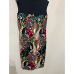 Jude Connally Dress Size Small Colorful Paisley Sleeveless Stretch Shift USA Black Photo 3