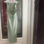 Birdy Grey  Satin Green Sexy Midi Prom Bridesmaid Dress- Medium Photo 1
