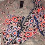 Moon Collection boho sheer floral bell sleeve top Photo 3