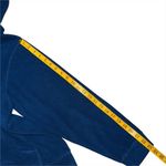 Disney Vintage Winnie The Pooh Jacket L Zip Up Embroidered Fleece Blue Zip Hood Photo 7