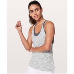 Lululemon Twist & Toil Tank with Sportsbra in Tiger Space Dye Black White 8 Photo 1