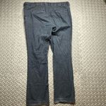Apostrophe Stretch Women's Dark Gray Pinstripe Straight Leg Jeans Size 14 Photo 2