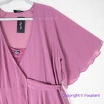 City Chic New! City Chic Enthrall Me Maxi Dress Dusty Rose Pink Wrap Sheer, plus size 16 Photo 5