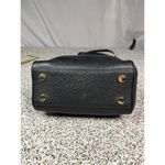 Michael Kors Aria Small Black Studded Satchel Crossbody Handbag Photo 7