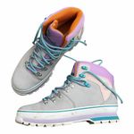 Timberland  Women's Gray and Lavender Leather Winter Boots Photo 3