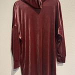 Urban Outfitters Velvet Dress Turtleneck Evie Mini Size small pink rose Photo 0