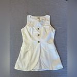 A New Day Cream Sleeveless Blazer Photo 2