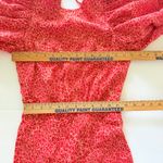 ROTATE Jacquard Red Floral Puff Sleeve Corset Open Back Cocktail Dress (No Size) Size undefined Photo 8