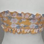 Nasty Gal Floral Tube Bandeau Top Top 8 Yellow/White Dopamine Boho Coconut Girl Photo 1