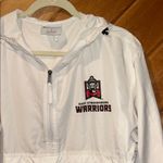 Champion  East Stroudsburg warriors white quarterzip windbreaker packable jacket Photo 1