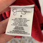 Jessica Simpson Red Sweater Lace Fit & Flare Dress Photo 4