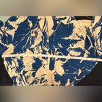 ZARA  Blue and Cream Long Sleeve Dress Photo 14