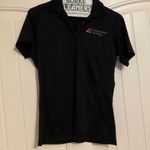 Sport-tek  Black Polo Shirt Women's Small Short Sleeve Advanced Energy Logo Poly Photo 0