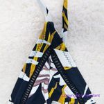 New!‎ Rhythm. bikini top in palm print, size XL Black Photo 2