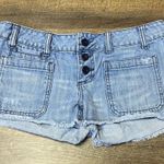 American Eagle Vintage 90s Y2K  Denim/Jean Low Rise Mini Shorts Women’s Size 6 Photo 0