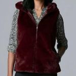 Simply Vera, Vera Wang Simply Vera Vera Wang Faux Fur Vest - Size M Photo 0