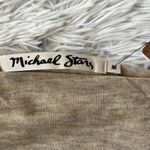 Michael Stars Madison Brushed Jersey Dolman Mock Neck in HEATHER OATMEAL size M Photo 4