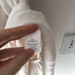 Amanda Uprichard  Saffron Midi Crepe Shift Dress in Ivory Off-white Size XL Photo 7