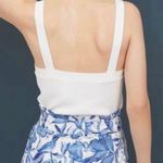 H&M NWT Blue/White Floral Paper Zip Fly Bag High Waisted Pleated Shorts 4 Photo 1
