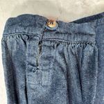 Vintage The Vermont Company Denim Shirt 1X Embroidered Western Boho Cottagecore Blue Photo 3