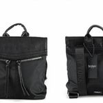 Botkier New York Black Nylon/Faux Leather Backpack Photo 4