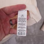 Boden Button Up Cardigan Women's Medium Ivory Long Sleeve Crochet Trim Preppy Photo 5