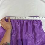 Victoria's Secret Victoria’s Secret Purple Matte Satin Long Sleeve Shorts Pajama Set Photo 8