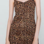 ZARA Womens  Gorgeous Sleeveless Animal Print Bodycon  Corset Style Dress  - Sz M Photo 0