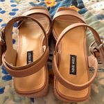 Nine West 7.5 Nillo 3 Espadrille Wedge Sandals NWOB Taupe Nude Neutral Platform Photo 4