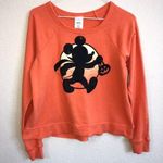 Disney Mickey Halloween Trick or Treat Pullover Sweatshirt Orange Photo 0