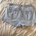 Garage Pride Rainbow Festival Denim Distressed Shorty Shorts Size 31 Photo 5