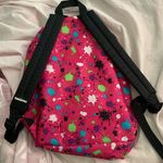 pink paint splattered backpack Photo 3