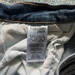 Kensie Jeans Blue Cropped Jean Shorts High Waist Frayed Hem Vintage Slim Fit 30 Photo 14