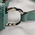 Pineda Covalin Bucket Handbag Purse Mariposa Butterfly Silk Jacquard & Leather Blue Photo 10