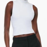 Babaton Aritzia  White Contour Mock
Neck Tank Top, Size XS Photo 0