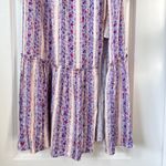 Urban Outfitters  UO Olympia Lilac Floral Off-Shoulder Midi Dress Women’s‎ Large Photo 5